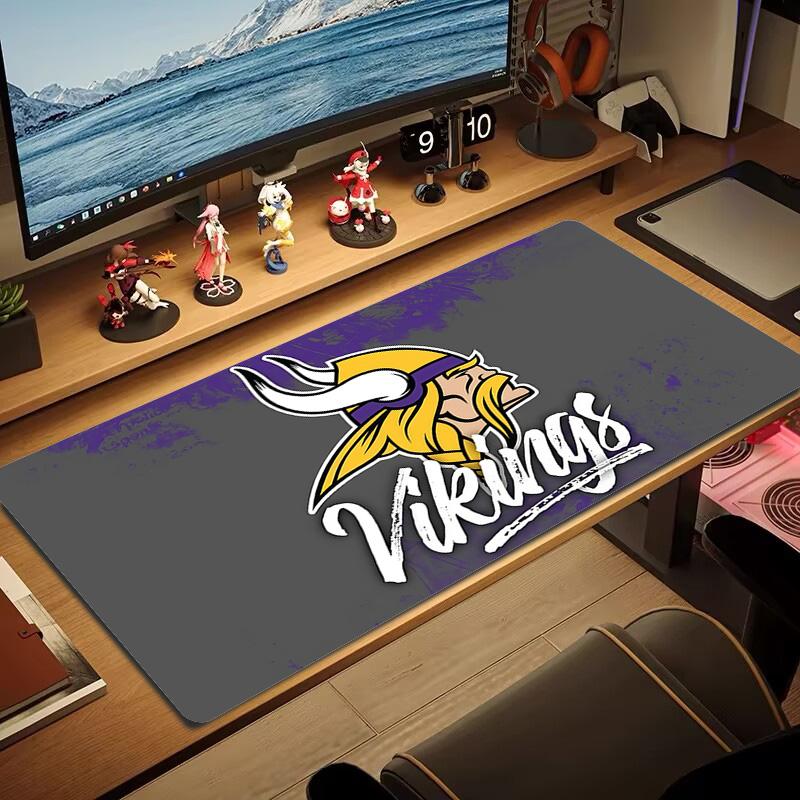Minnesota Vikings3 Print Cushion Non-slip Laptop Tablet Big Mousepad XXL Mat Mini PC Playmat With Lock edge