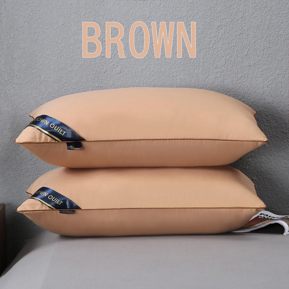 Пятизвездочная подушка Hilton из перьевого бархата для защиты шеи - Идеально подходит для дома или в качестве подарка