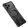 For iPhone 17 Pro Bumper Case Compatible with MagSafe Rotating Kickstand Metal Phone Cover