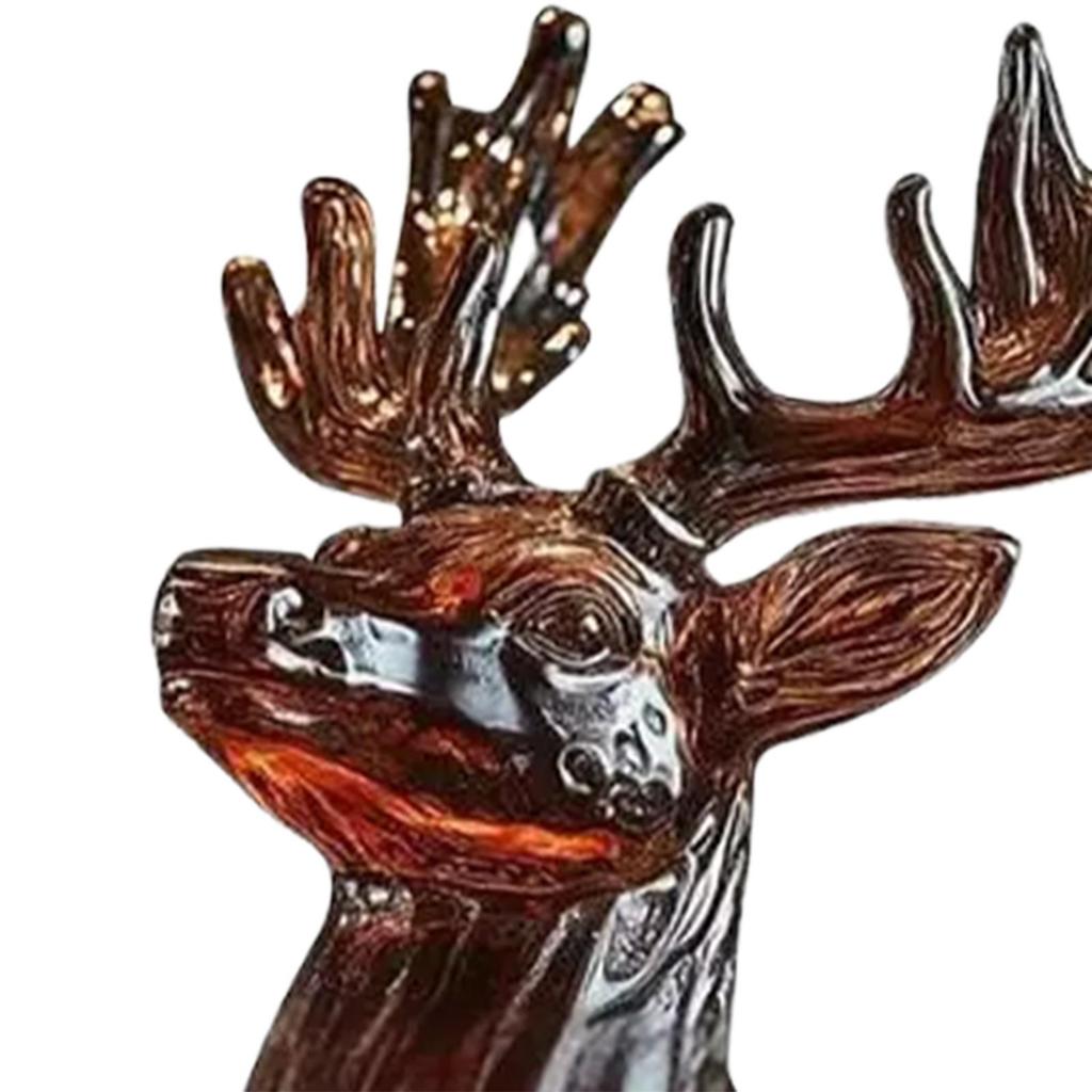 Funny Animal Whiskey Decanter, Wolf Elephant Deer Owl Shaped Engraved Whiskey Glasses, Unique Wine Bottle