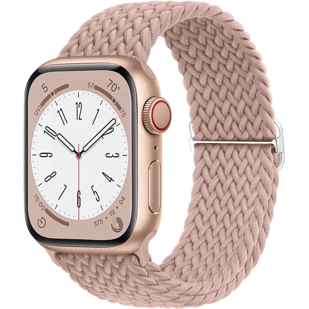 Плетеный Solo Loop для Apple Watch ремешок 44мм 40мм 49мм 45мм 41мм 46мм Эластичный браслет iWatch series 8 3 se 6 Ultra 2 9 10 ремешки
