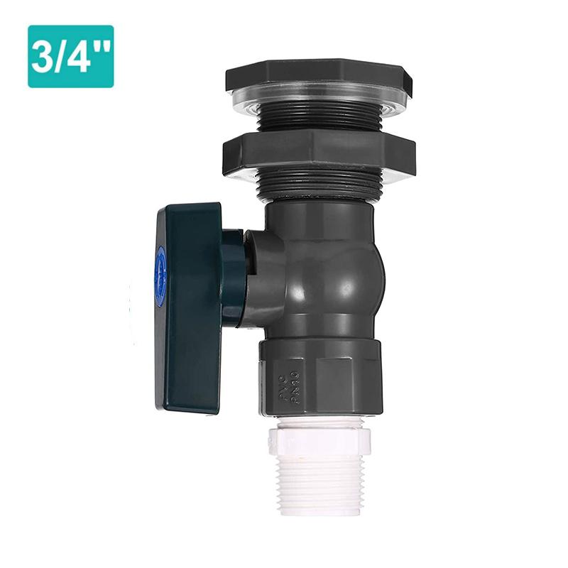 S60 Крупная резьба Соединитель для крана IBC-бака 1/2" 3/4'' Адаптер для водопроводной муфты Фитинг для водяного бака Сменный клапан для садового крана