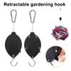 Шкив для подвешивания растений, прочная вешалка для растений, трос из нержавеющей стали, выдвижная вешалка, регулируемый крючок для садовых корзин, кормушек для птиц