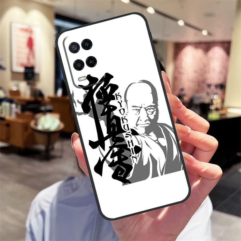Кейс для Oppo A94 A54 A40 A60 A80 A98 A78 A18 A38 A58 A16 A76 A96 A17 A77 A74 A57S A15 с изображением Ояма Киокушинкай Каратэ