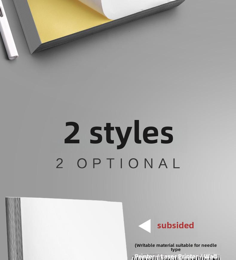 Листы самоклеящихся этикеток формата А4 глянцевые (Упаковка 100 шт.) для лазерных принтеров, нелипкие подповерхностные, пустые наклейки