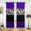 Фиолетовые леопардовые полоски зебры шторы для спальни кухонные шторы для гостиной
