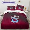 Trabzonspor Pattern Bedding Quilt Set  Home Decoration  Gift (1 * duvet cover + 2 * pillowcase  without core)