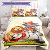 3pcs Alice in Wonderland Bedding Set Duvet Cover Closure Includes 1 Duvet Cover & 2 Pillowcases, Soft and Comfortable for All Seasons.