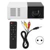 Mini LED Projector USB HDMI 1080P 2.0-Inch LCD Screen Projector with Cooling Holes
