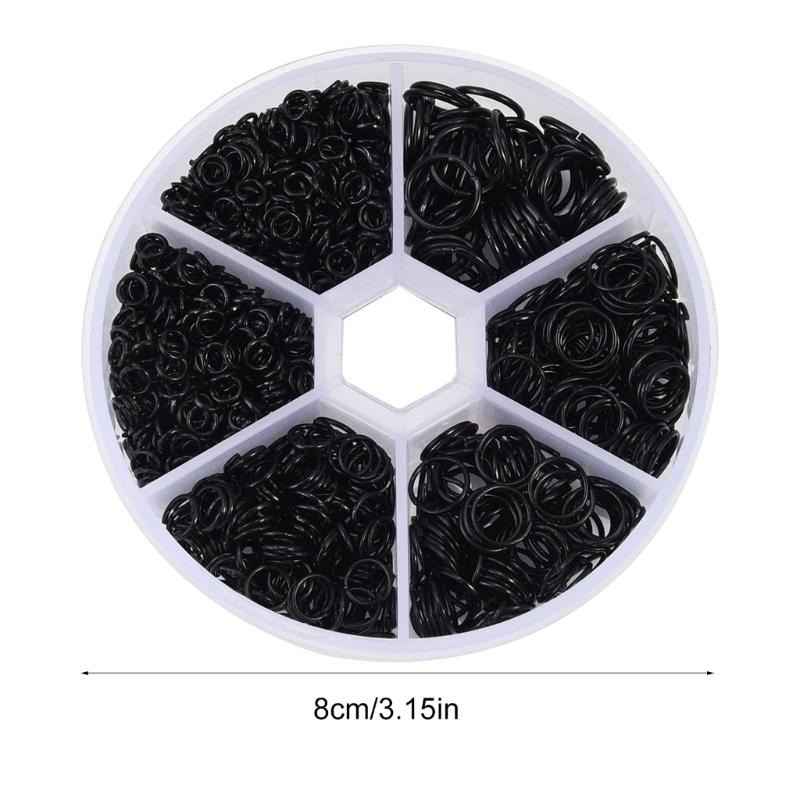 Упаковка из 970 маленьких открытых соединительных колец, металлические разъемные кольца для ожерелий, браслетов, серег, ножных браслетов, принадлежности для изготовления ювелирных изделий