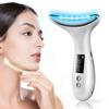 Facial Beauty Device EMS 6 Modes 4 Levels Intensity Adjustment LED Light Vibration Heat Ion Multifunctional Facial Beauty Roller Easy To Carry Home