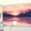 Модный домашний декор Гобелен Гостиная Спальня Гобелен Гора Закат Сцена Узор