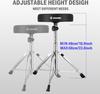 Donner Drum Throne Height Adjustable Drum Stool Folding Drum Chair Made of Maple with Drum Sticks 48~58cm