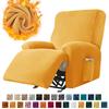Solid Velvet Recliner Armchair Cover Non Slip Lazy Boy Cat Dog Single Sofa Covers Elastic Soft All -Inclusive Couch Slipcover