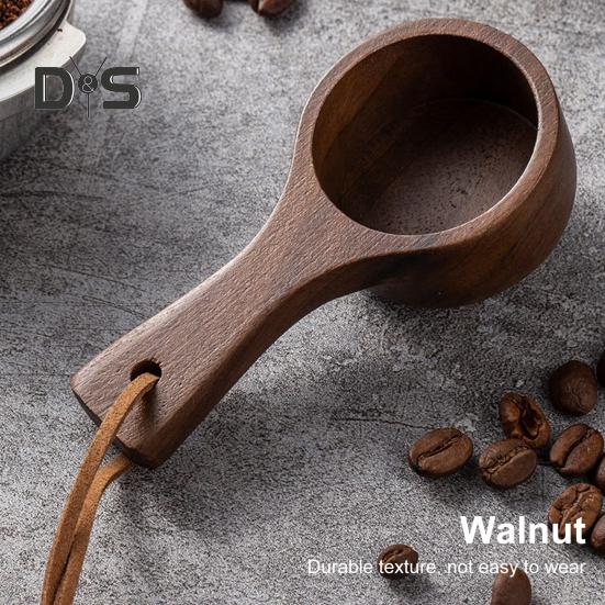 Деревянная кофейная ложка Столовая ложка Совок для измерения кофе, чая, сахара, муки Кухонные принадлежности Посуда для молотых зерен Смешивание Помешивание