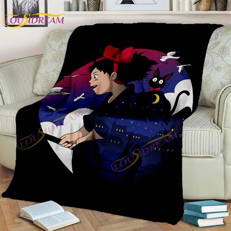 Одеяло в стиле аниме «Миядзаки», одеяло «Мой сосед Тоторо», одеяло «Унесенные призраками», фланелевое одеяло для спальни, гостиной, дивана