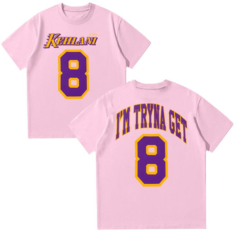 Kehlani 8 Футболка Харадзюку Графические футболки Унисекс Высококачественная хлопковая одежда Летняя Женская Мужская Мода Повседневная Футболка с коротким рукавом Y2K Топ