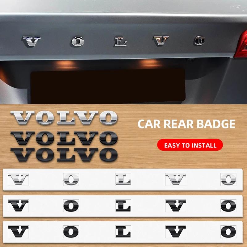3D ABS Буквы Логотип Наклейка Значок На Задний Багажник Автомобиля Для Volvo Xc60 Xc90 V40 V60 S60 V50 V90 S80 C40 XC40 V70 XC70 C30 C70 T5 T6
