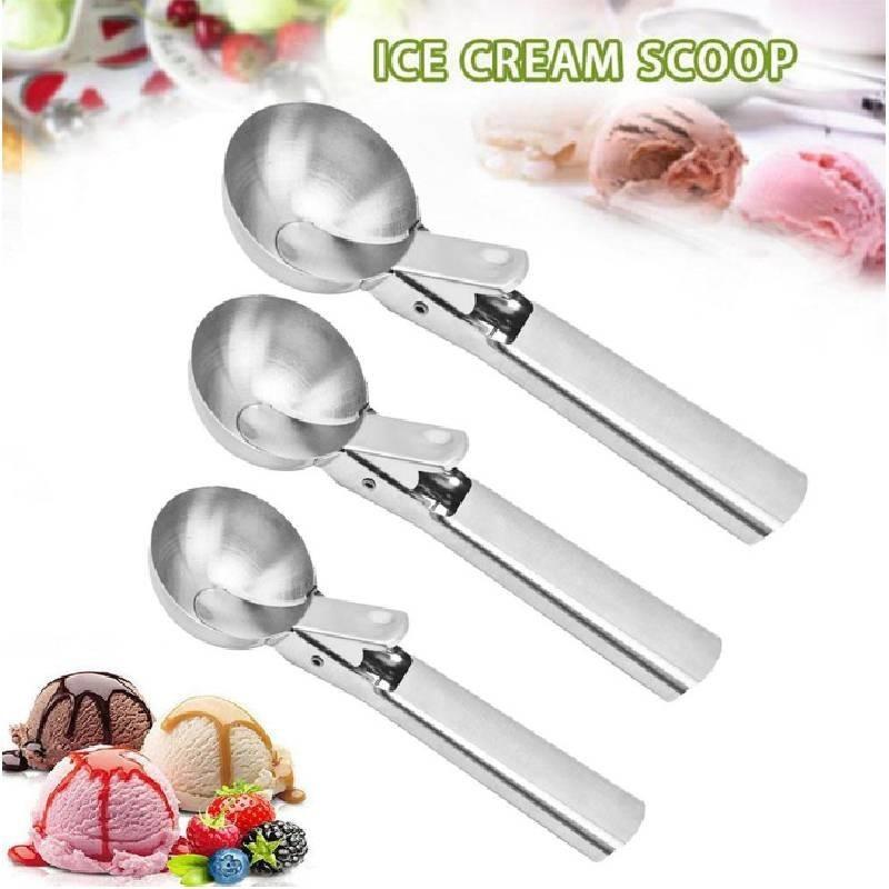 Премиальная ложка для мороженого из нержавеющей стали с удобной ручкой и стильным дизайном для легкого сервирования