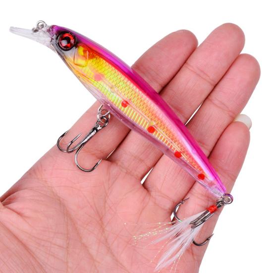 Искусственная приманка Minnow Bionic с острыми крючками, жестким язычком, длиной 11,2 см/13,6 г, для пресноводной и морской рыбалки на форель и окуня. Аксессуары для рыбалки.