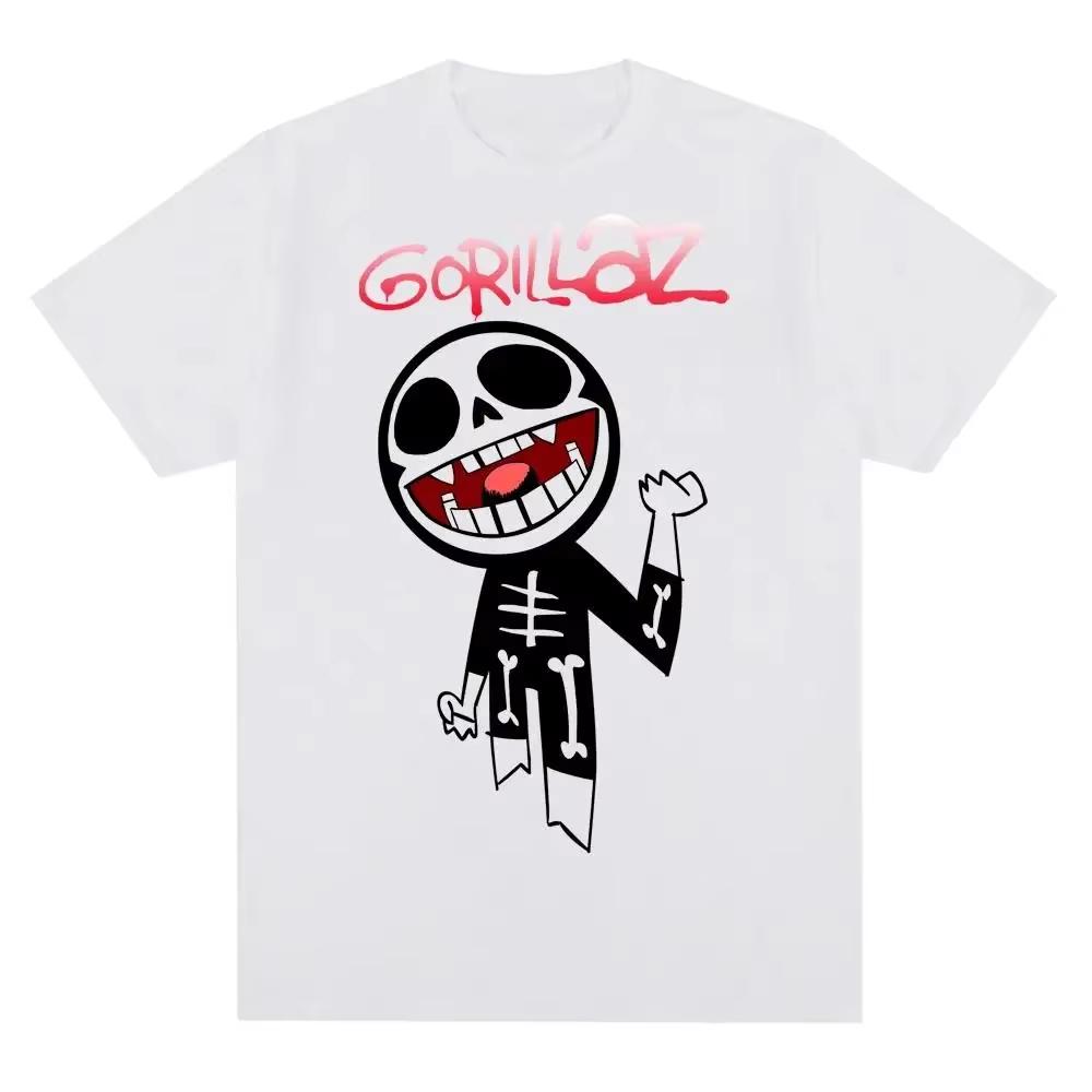 Music Band Gorillazs Punk Rock Tshirt Cotton Graphic Tee Unisex Unisex Summer Streetwear