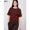 Uniqlo Японская Коробчатая Вязаная Футболка Моющаяся