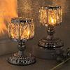Faux Crystal Candle Holder European Style Candle Cup Shiny Tealight Holder Table Centerpiece for Home Wedding Party Decoration
