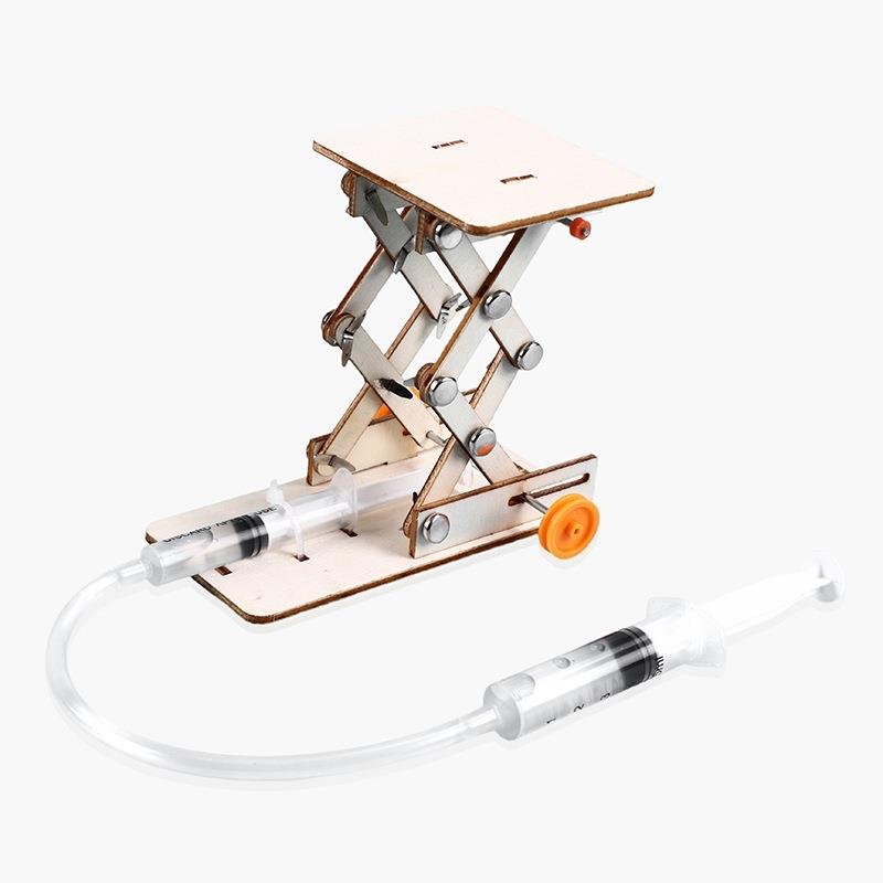 Diy Hydraulic Experiment Crane Model Science Education Kit Jigsaw Stem Technology Physics Toy For Learning