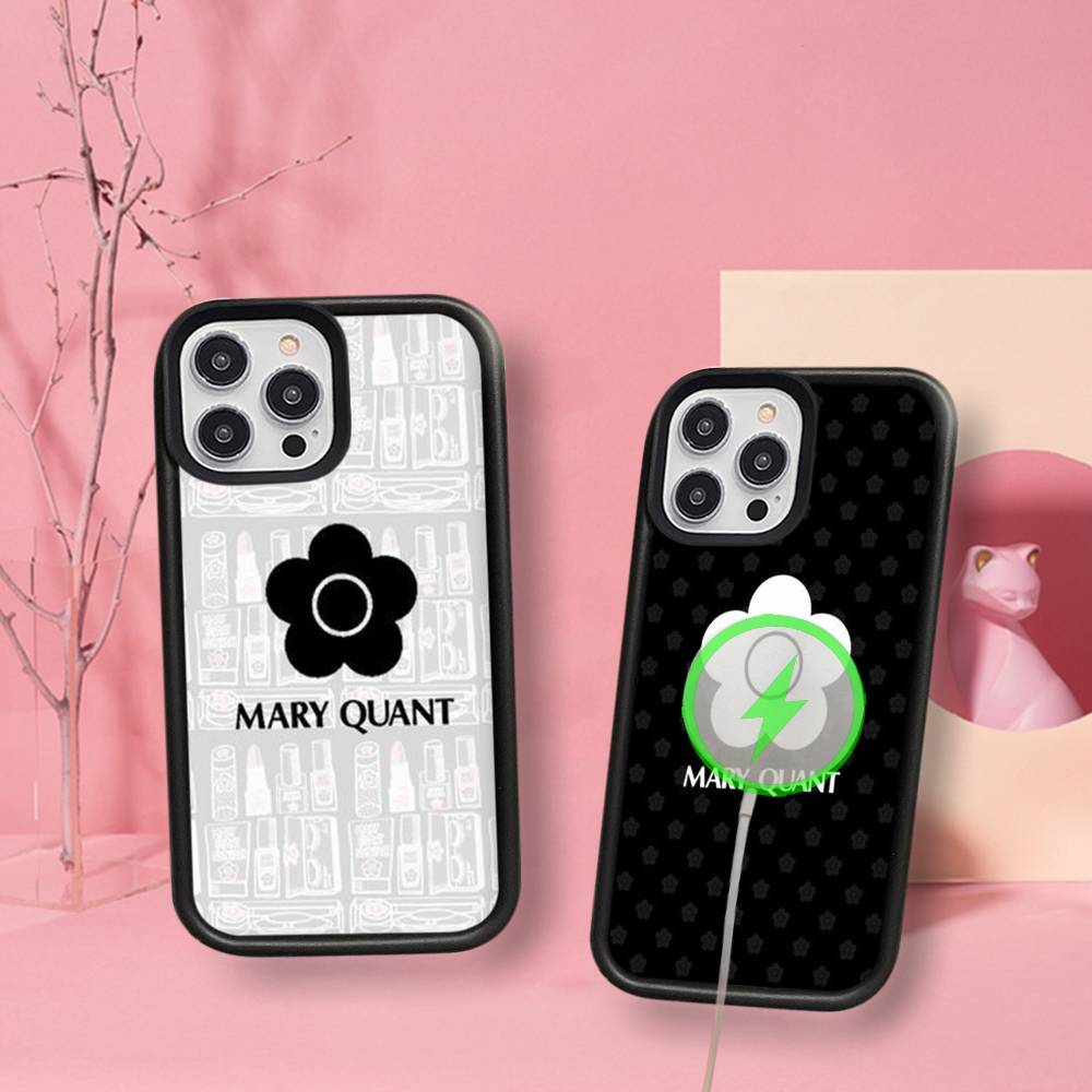 Модный Чехол для Телефона M-Mary-Q-Quants Для iPhone 17 Air 16 15 14 13 12 11 Pro Max Plus Для Беспроводной Зарядки Magsafe Cover