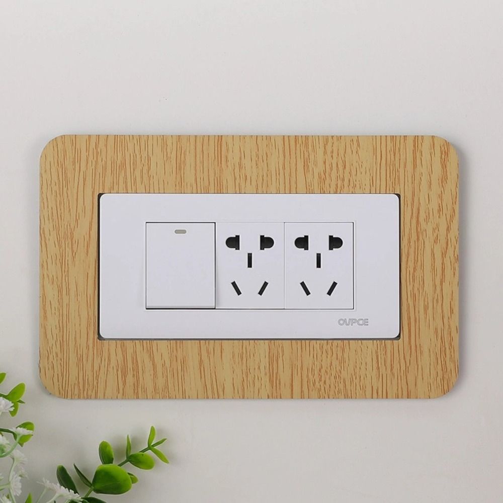 Dustproof Socket Frame Cover Anti-Dirty Acrylic Wall Decor Home Wall Renovation