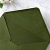 A7 Olive Green Envelopes 50 Pack with Stickers Vintage European Style Self-Adhesive Envelopes for Wedding Invitations Party Greeting Cards 18.42x13