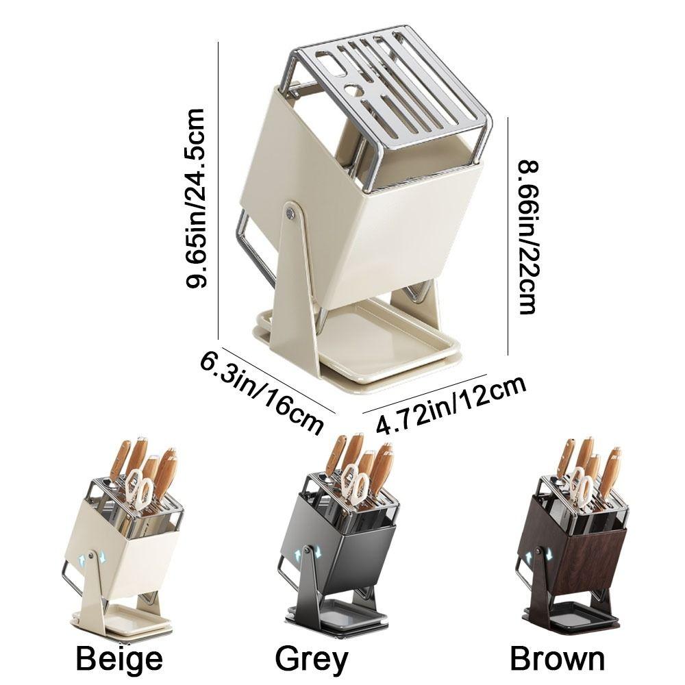 Anti-slip Stainless Steel Cutter Holder Stable Chopstick Bucket Modern Cutlery Organizer for Home