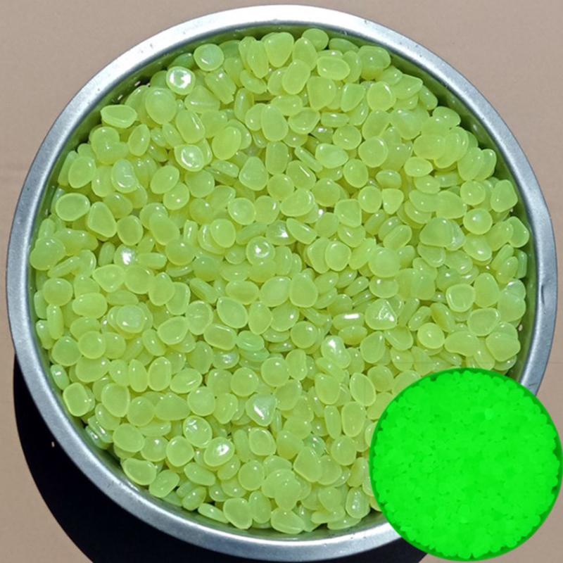 100 шт./пакет смешанные цвета наружные светящиеся камни светятся в темноте садовая галька