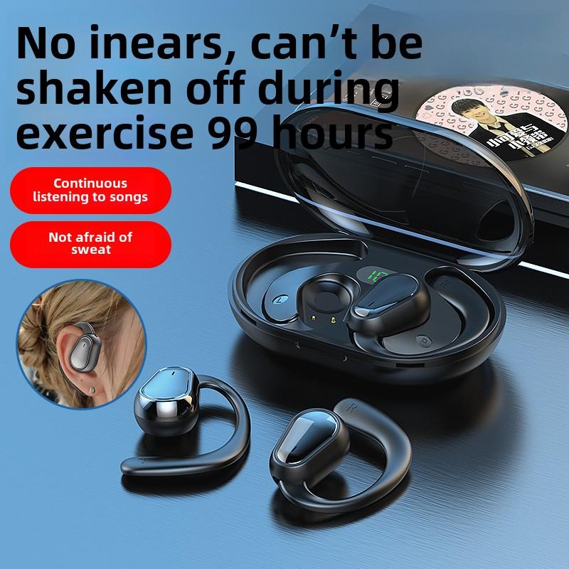 Bluetooth-гарнитура Earless, беспроводная, с костной проводимостью, спортивная, подвесная, сверхдлинная, для бега на выносливость, высокое качество звука для мужчин и женщин