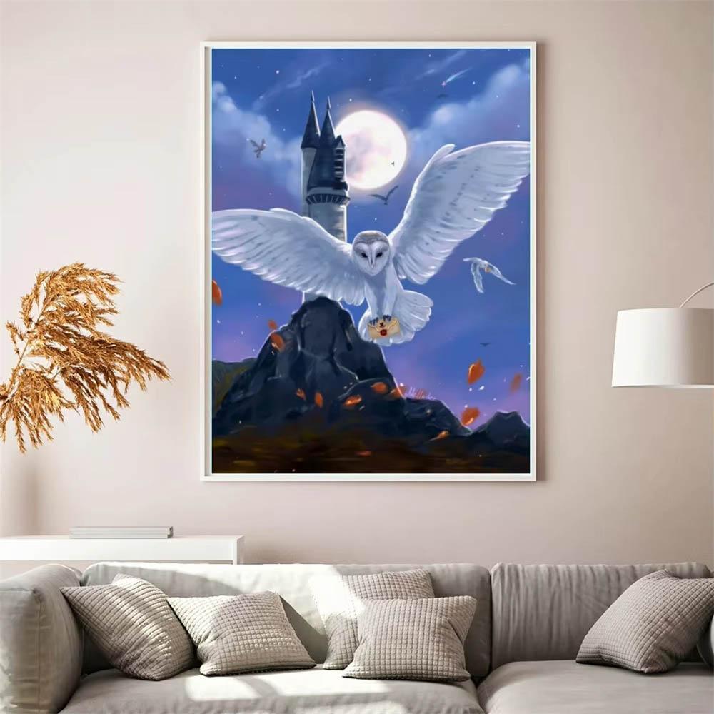 5D DIY Алмазная Аэро-живопись Гарри Поттер Волшебный Замок Сова Новая Коллекция Вышивка Бижутерия Декор для дома Мозаика Вышивка крестом Подарок