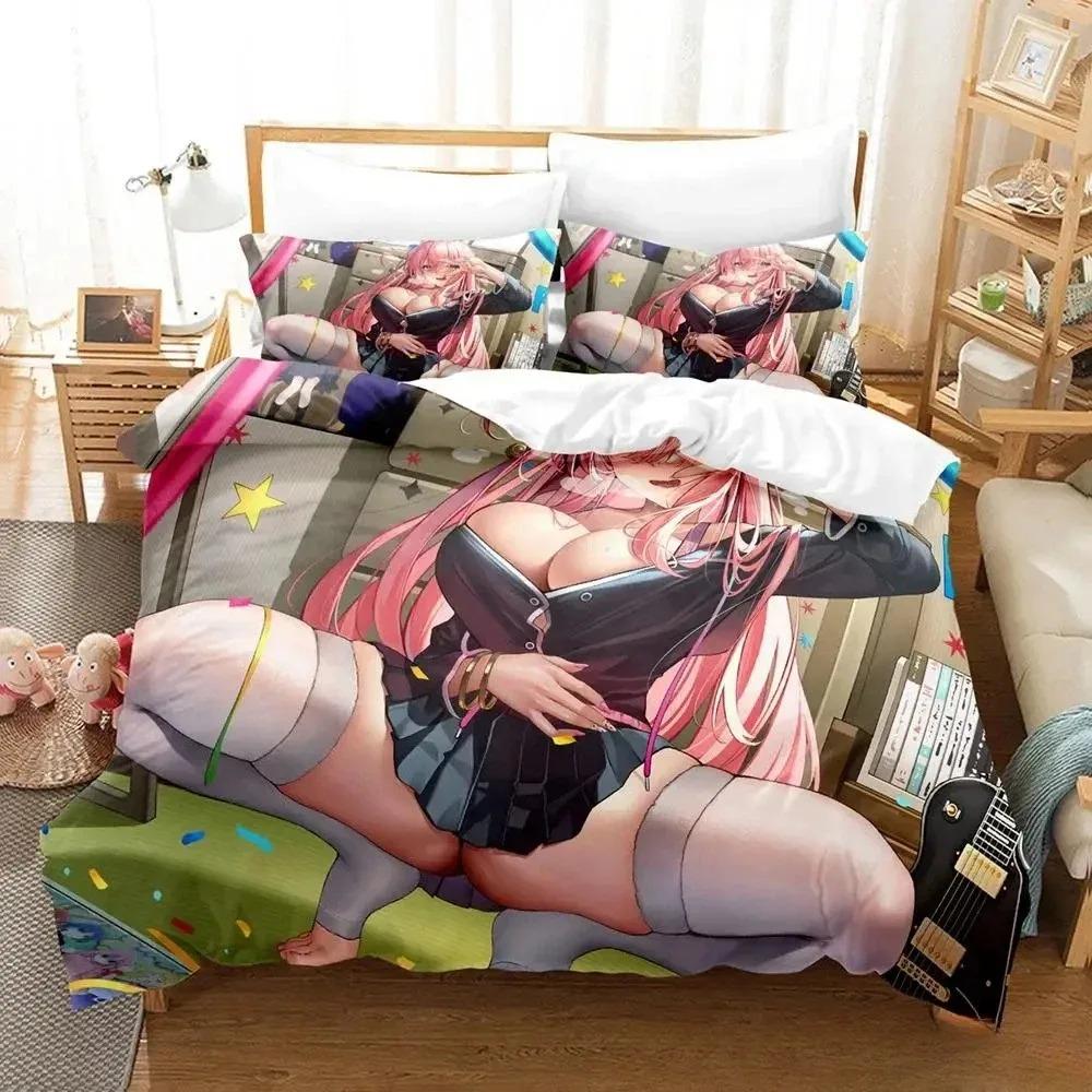 Bedding Set Single Twin Full Queen King Size Bed Set Adult Kid Bedroom Duvet cover Sets Anime parure de lit Bed Gotou Hitori