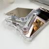 Применимо для Samsung Z Flip5 складной экран зеркальный чехол для мобильного телефона Z Flip6 зеркало для макияжа противоударный чехол задняя крышка защитный чехол
