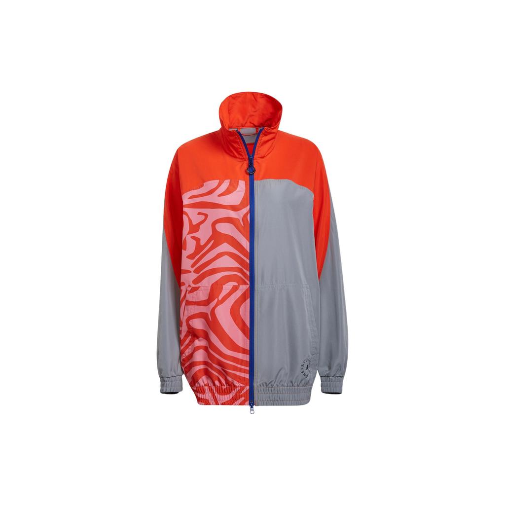 Adidas X Stella McCartney Ретро Спортивная куртка с воротником-стойкой Женские куртки Оранжевые H59949