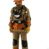 1/64 Firefighter Figures Diorama Action Realistic Tiny People Model for Micro Landscapes