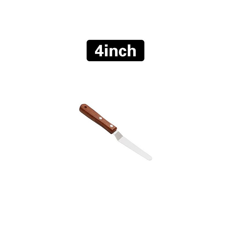 4/6/8/10/In Stainless Steel Cake Icing Spatula Frosting Spatula with Wooden Handle For Cake DIY Kitchen Baking Pastry Tools Cake