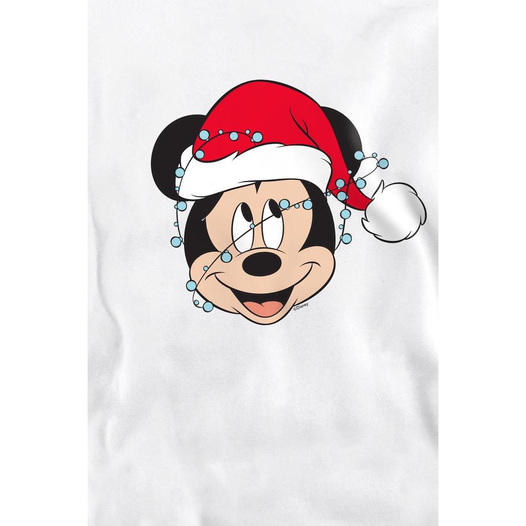 Disney Unisex Adult Mickey Mouse Christmas Lights Wrap Sweatshirt