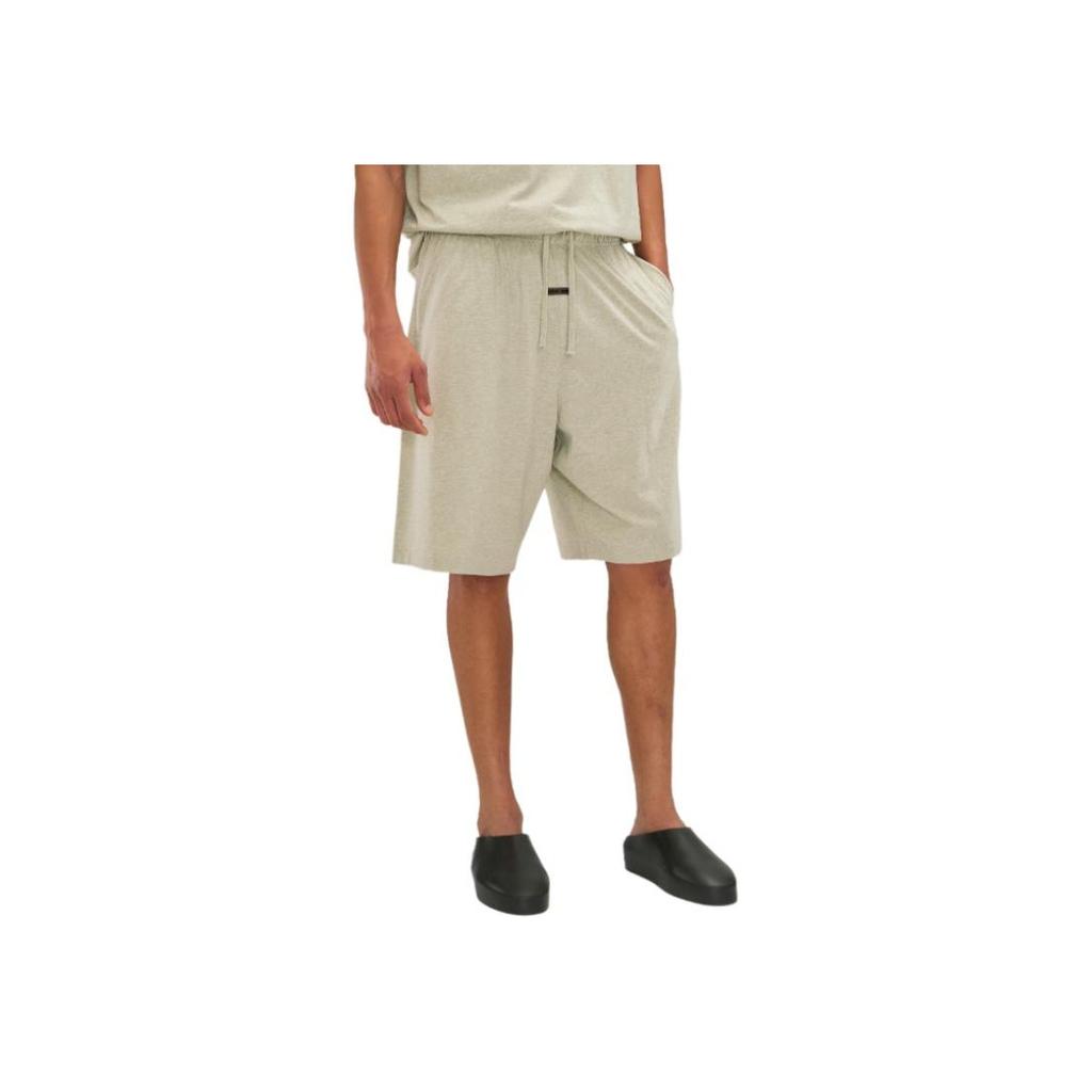 Fear of God Essentials Свободные флисовые шорты с кантом Вересковый камень/Облачно-белый Мужские брюки Серый 160SP254552F