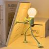 Human Light Bulb Suction Cup Night Light Table Lamp Desktop Decorative Gift