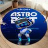 Круглый ковер ASTRO BOT, Ковер для гостиной, спальни, дивана, игровой комнаты, Декор, Нескользящий коврик для пола