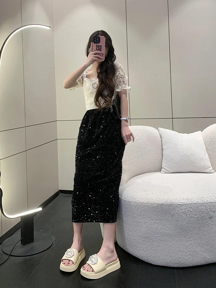 Модные новые летние тапочки с пряжкой из кристаллов и камней, женские босоножки на платформе, утолщенные каблуки, шлепанцы для улицы, женские туфли-маффины