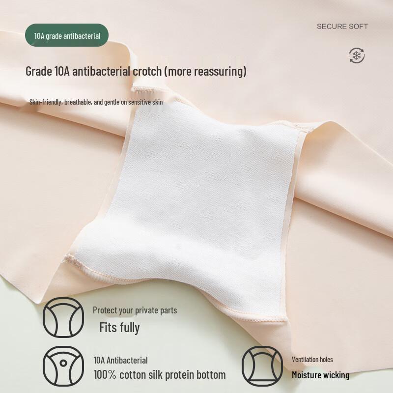 Oodifen Women's Ice Silk Seamless Safety Shorts