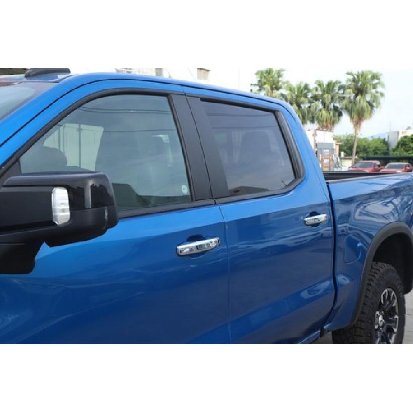 Хромированные накладки на дверные ручки для + Chevy Silverado с отверстиями для ключей со стороны пассажира США