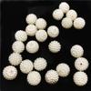 Imitation Pearl Wholesale DIY Crafts Handmade Material Jewelry Accessories Round Beige Loose Beads Findings Bayberry Ball For Jewelry Making Acrylic