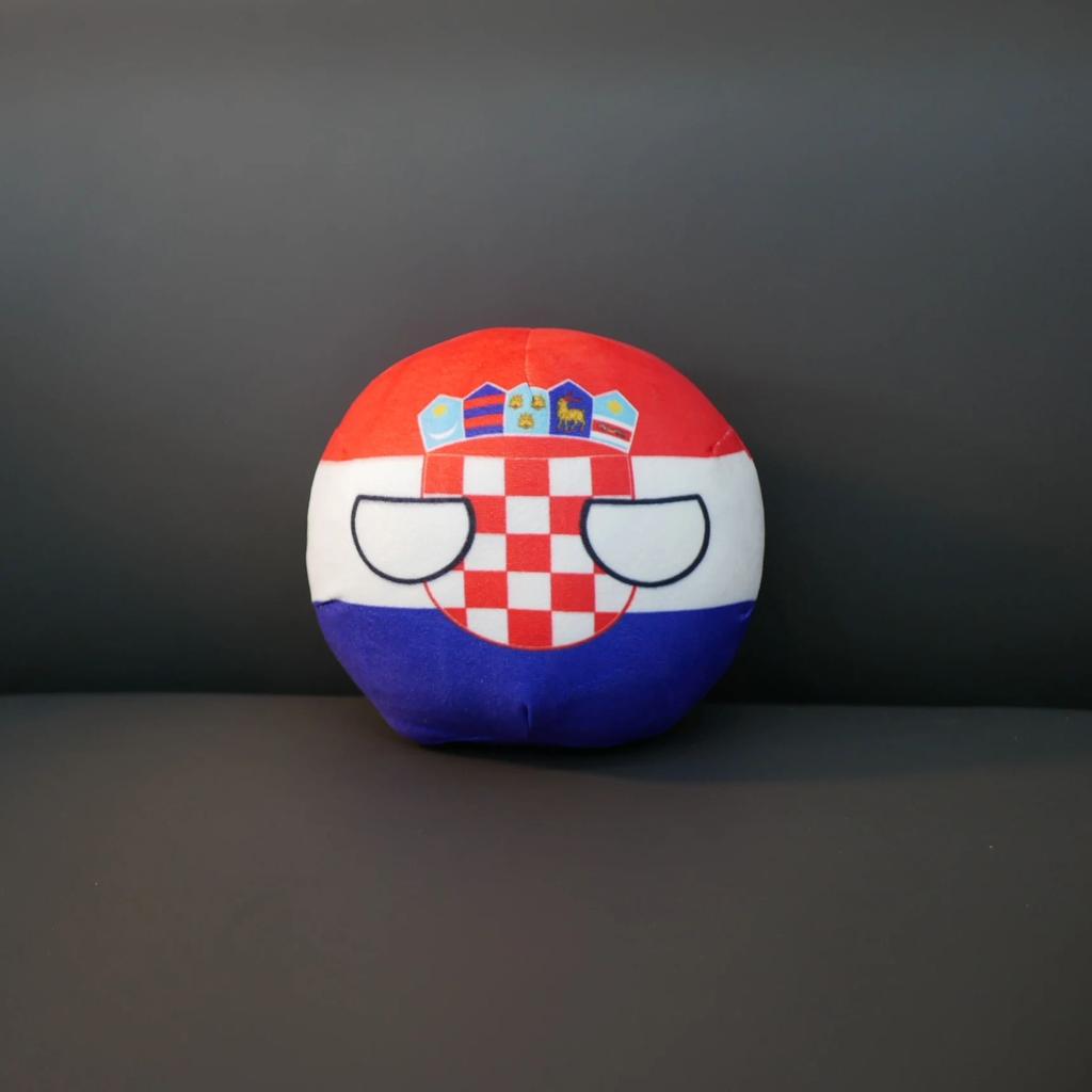 20/10 см Республика Хорватия Плюшевая игрушка Countryball Набивная кукла Подвеска Домашний декор