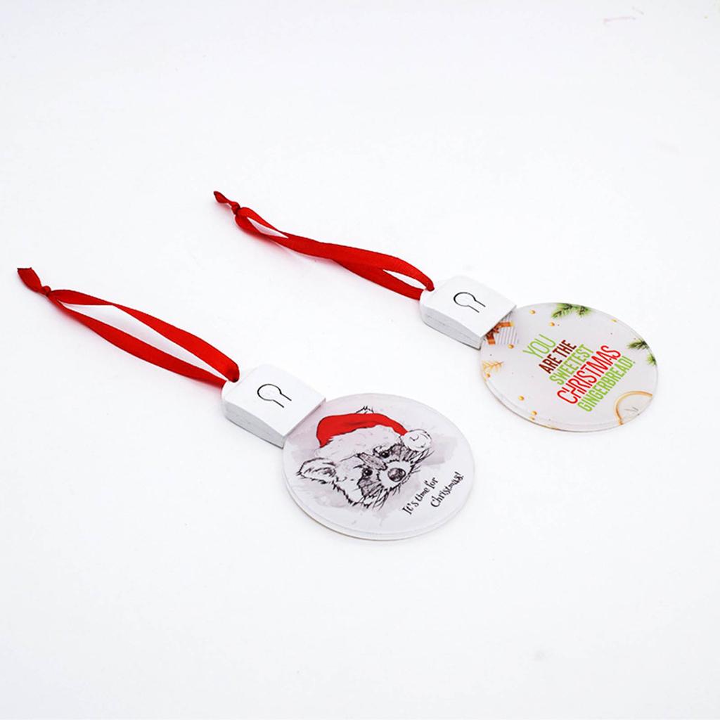 DIY Acrylic Christmas Ornament with LED Light Customizable Sublimation Crafts Sublimation Ornament Blanks Pendants